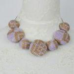 Mssa - Knit Fabric Covered Necklace