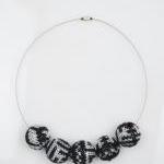 Mssa - Knitted Fabric Covered Necklace