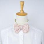 Double Layer Knitted Bow Tie In Leopard Pattern