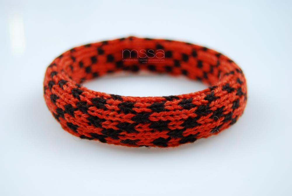 Knit Fabric Covered Bangle